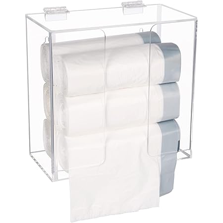 Dispenser Per Mascherine E Guanti In Acrilico - Porta Scatola Da Appoggio O A Parete 20.5x10.5x20.5 Cm