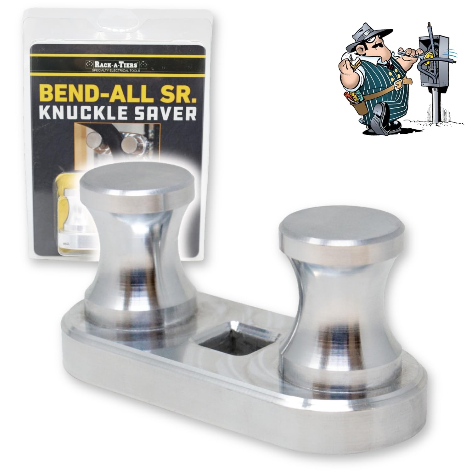 Rack-A-Tiers Bend-All SR - Cable Bender, 1/2" Ratchet Wire Bender, Aircraft Aluminum Wire Bending Tool, Cable Bender & Wire Bender Tool, Electrical Wire Bender (77460)