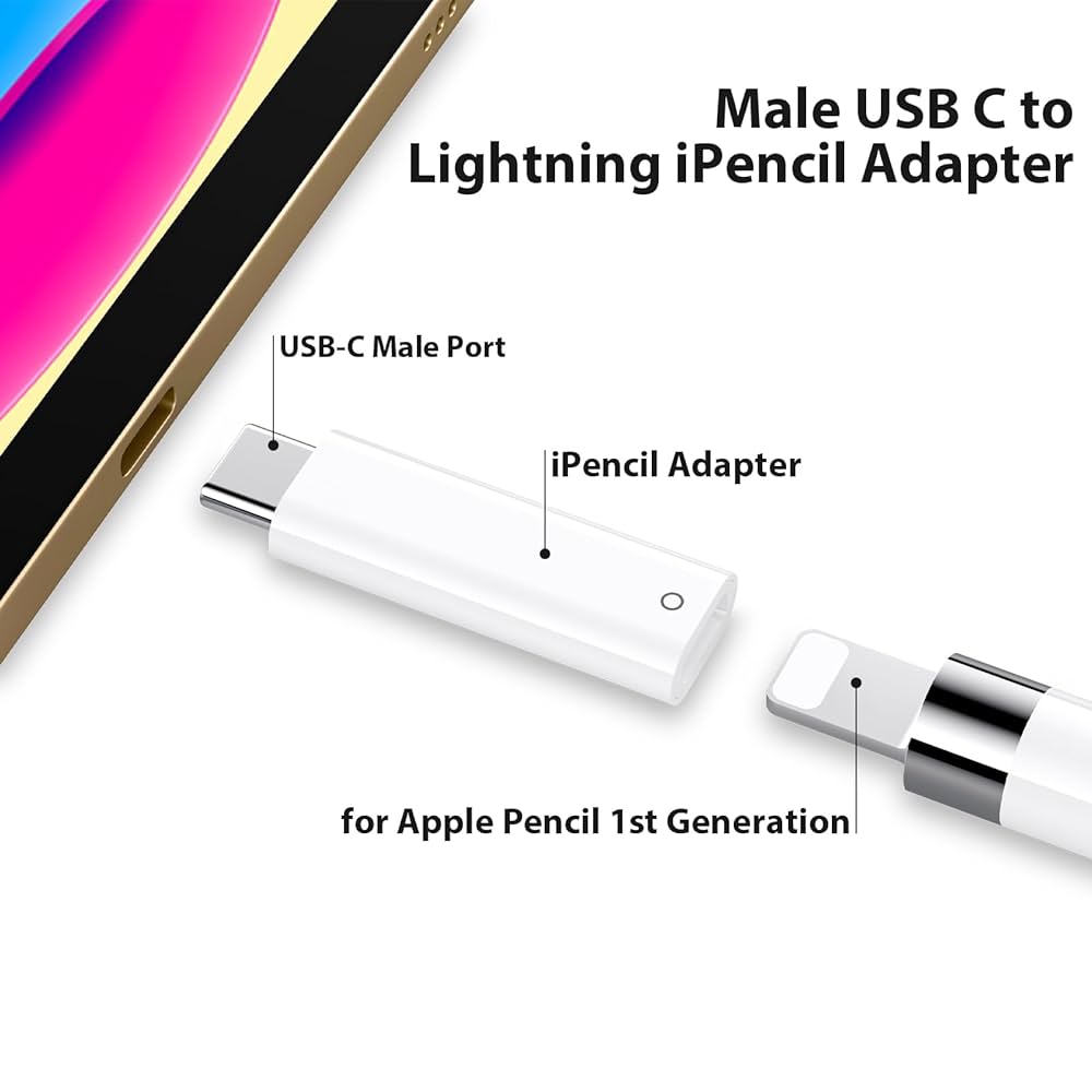 Amazon.com: USB C Pencil Adapter for Apple Pencil 1st