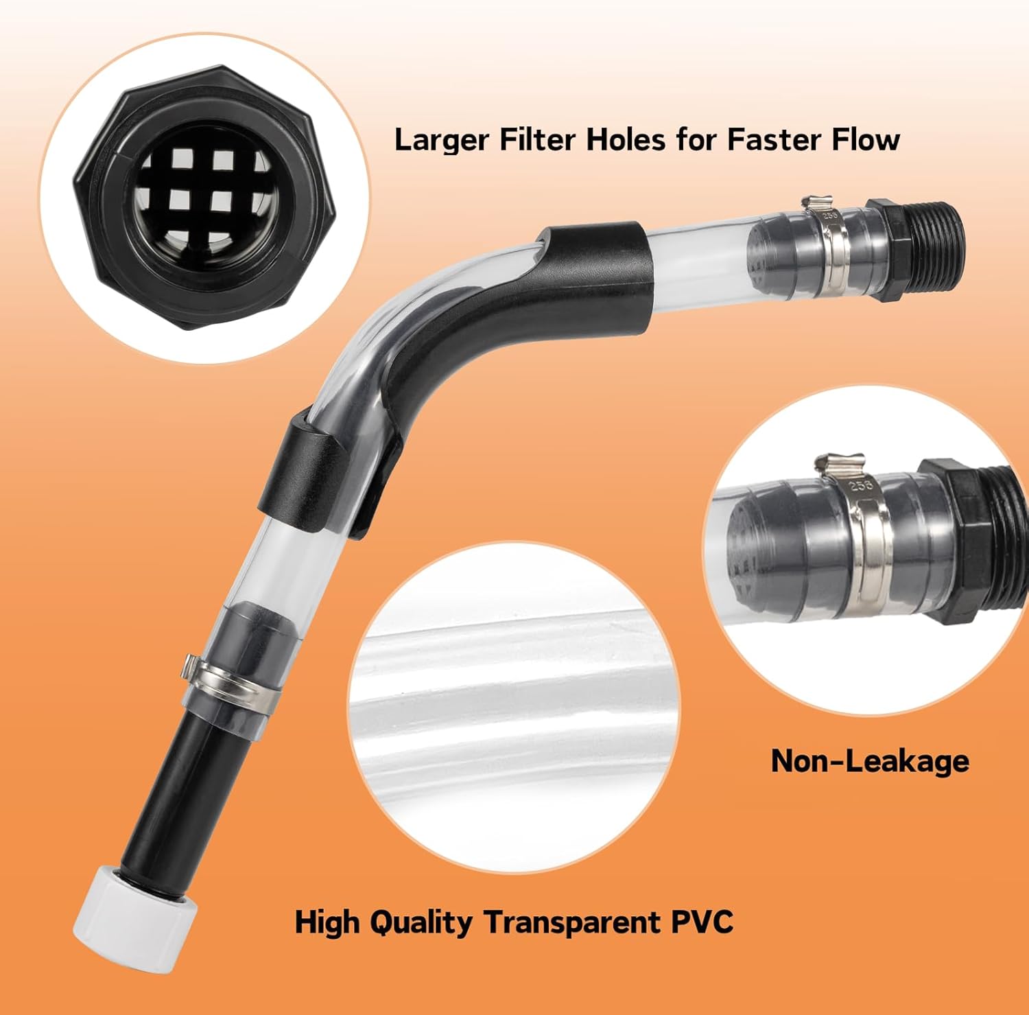 Gas Can Hose, Racing Fuel Jug Hose with Bender, for 3/5/5.5 Gallon Gas Cans,Vp Fuel Jug, Gas Can Spout Replacement with Upgraded Filler Design(3 Hoses & 1 Bender, 1 inch, 26 mm) thumbnail