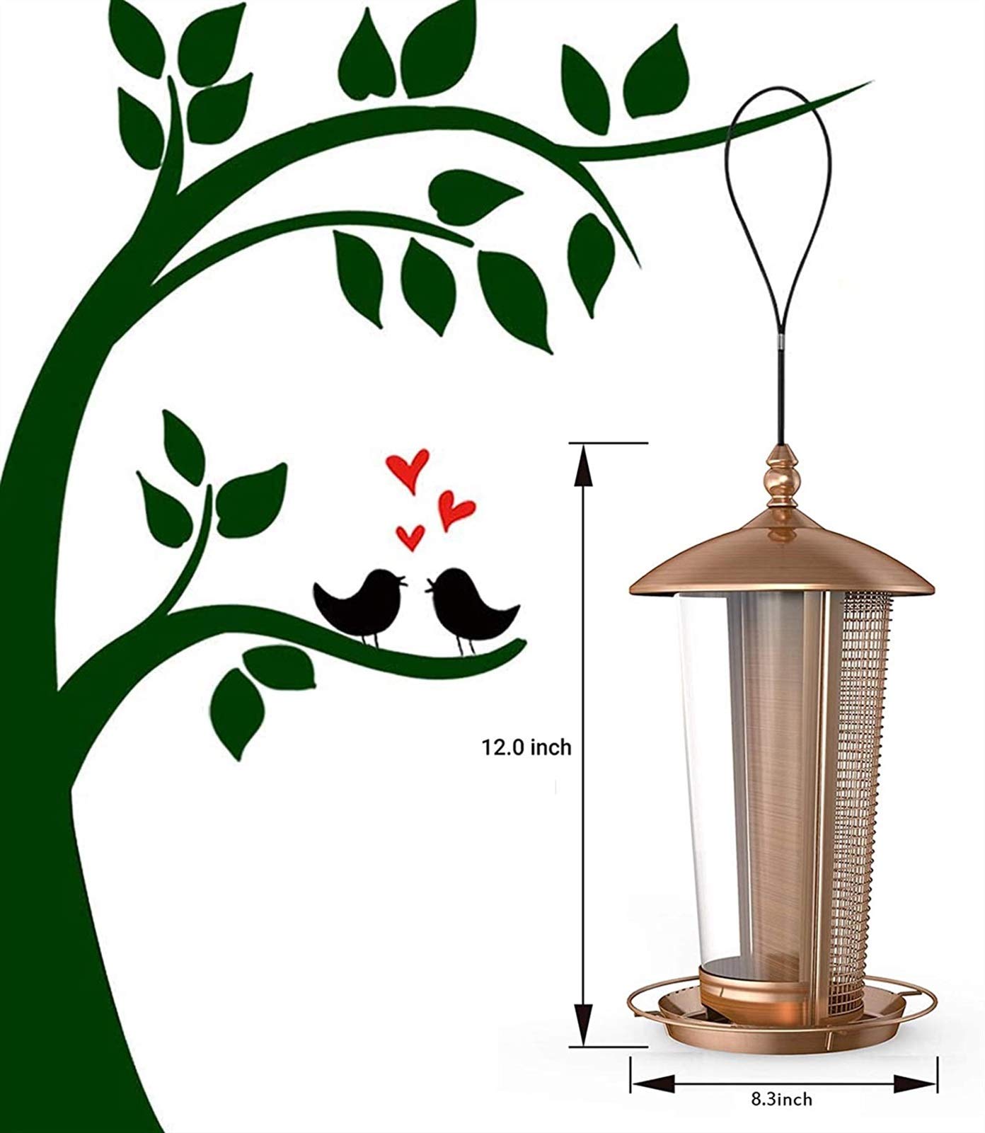 Hängende Vogelfütterung, Vogelhaus für Kleine Vögel, Hängende Vogelfütterung, Wildvogelfütterung für Gartendekoration/Park