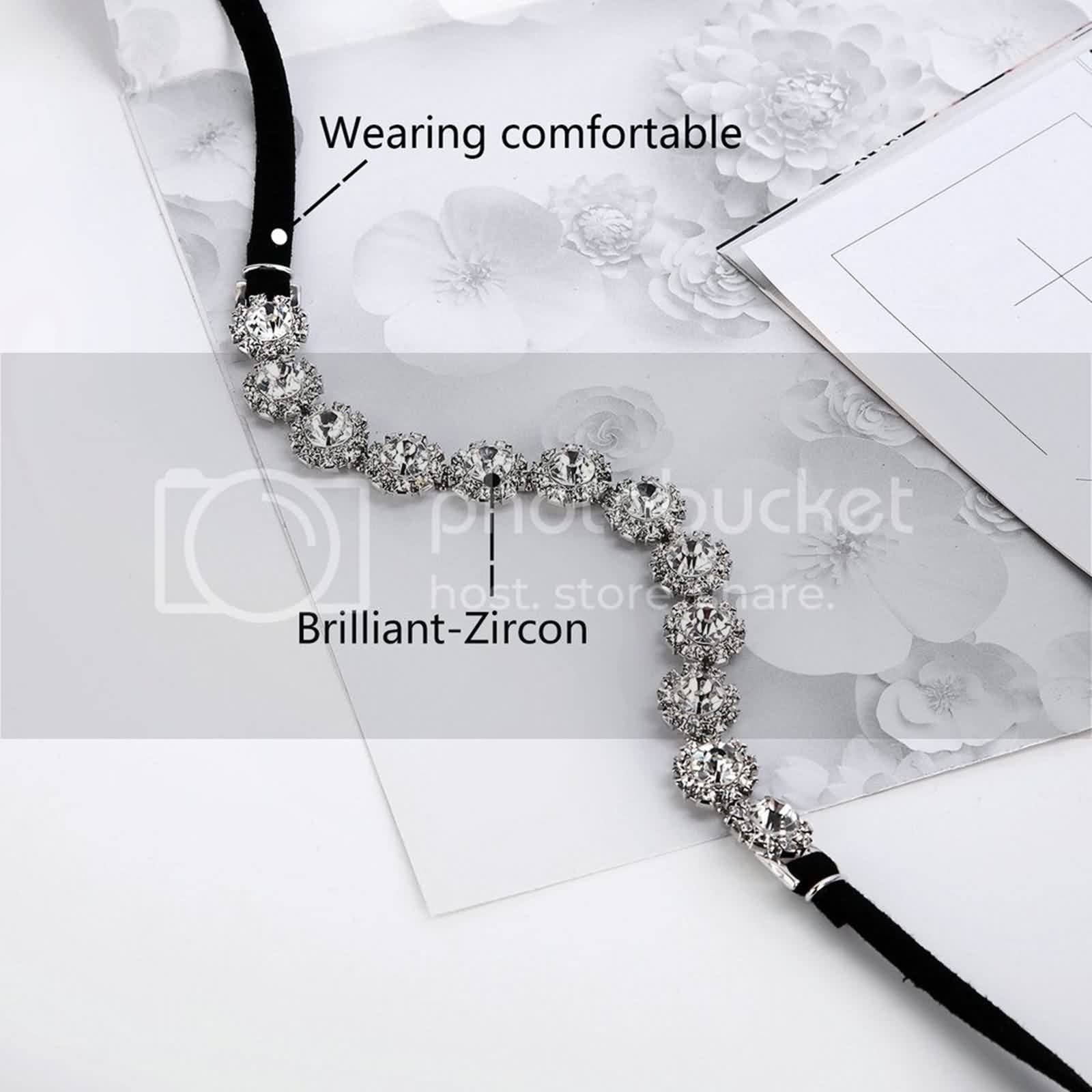 Gargantilla bohemia, collar de terciopelo con flores de cristal, accesorios de disfraz de Halloween, anime, cosplay, regalos góticos para mujeres, Cristal, Circonia cúbica
