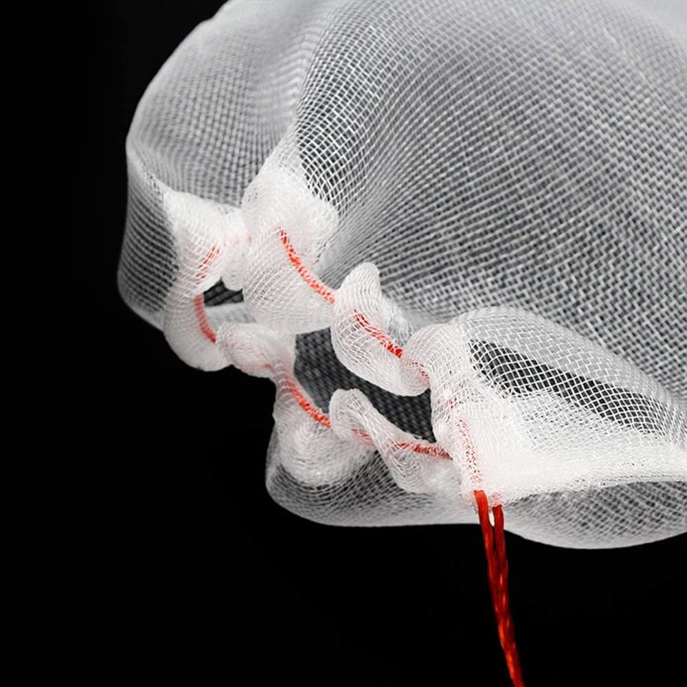 Plant Fruit Protection Bags, Lightweight Mesh Drawstring Fruit Hammock Storage Bags, Reusable Garden Netting Bag, Pack of 10, 25cm x 55cm