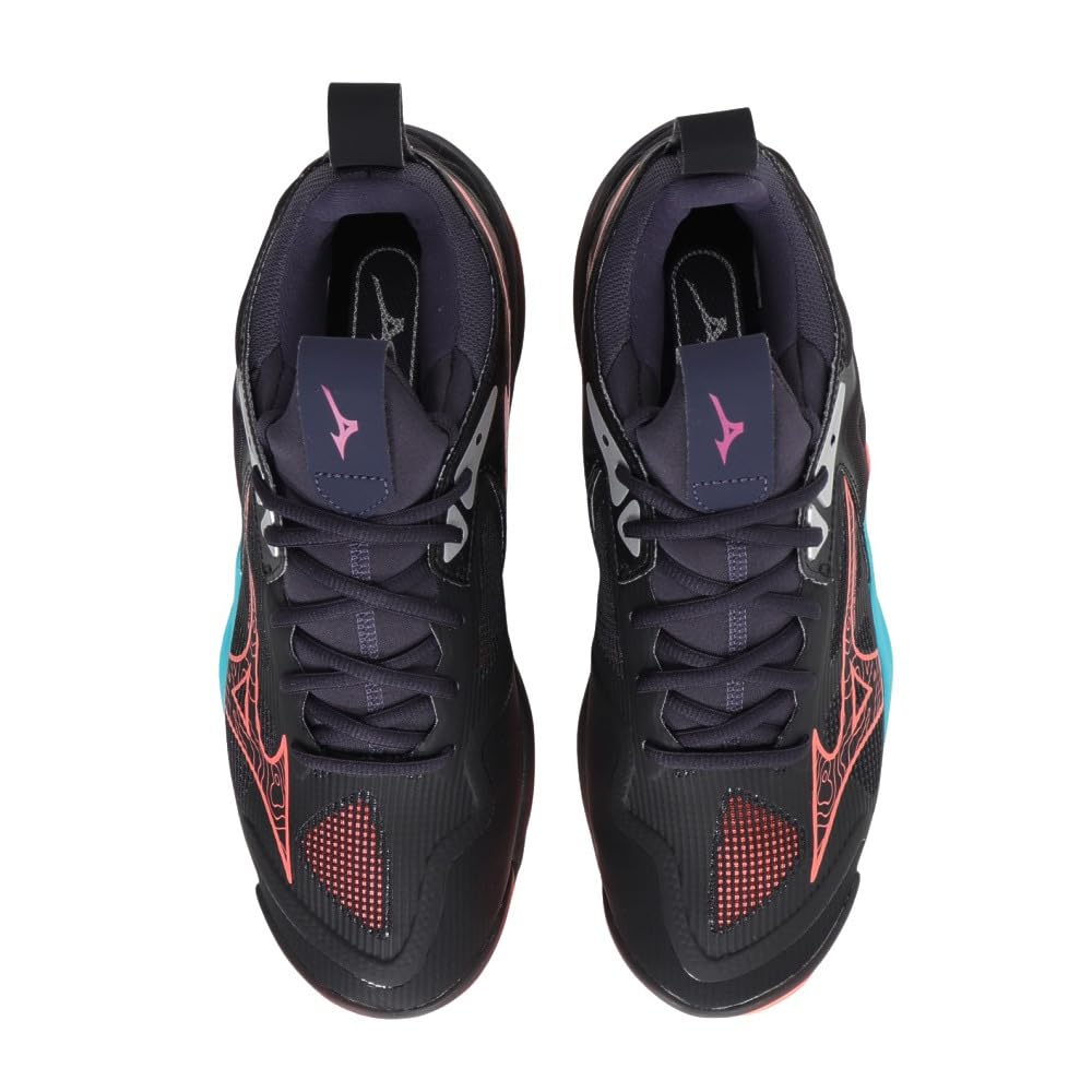 Amazon.co.jp: MIZUNO WAVE MOMENTUM 3 ブラック×オレンジ×ブルー 26.5