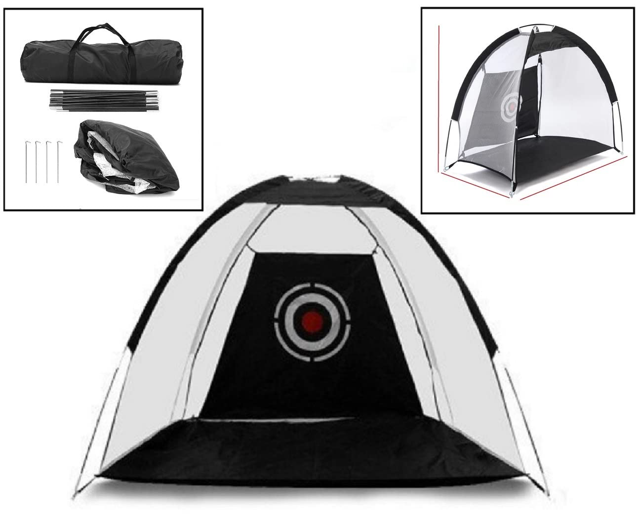 Großes Golf Abschlagnetz in 300 x 200 x 160 cm/Übungsnetz Netz | Range Netz / Trainingsnetz / Schlagnetz / Abschlag Training / Driving Range