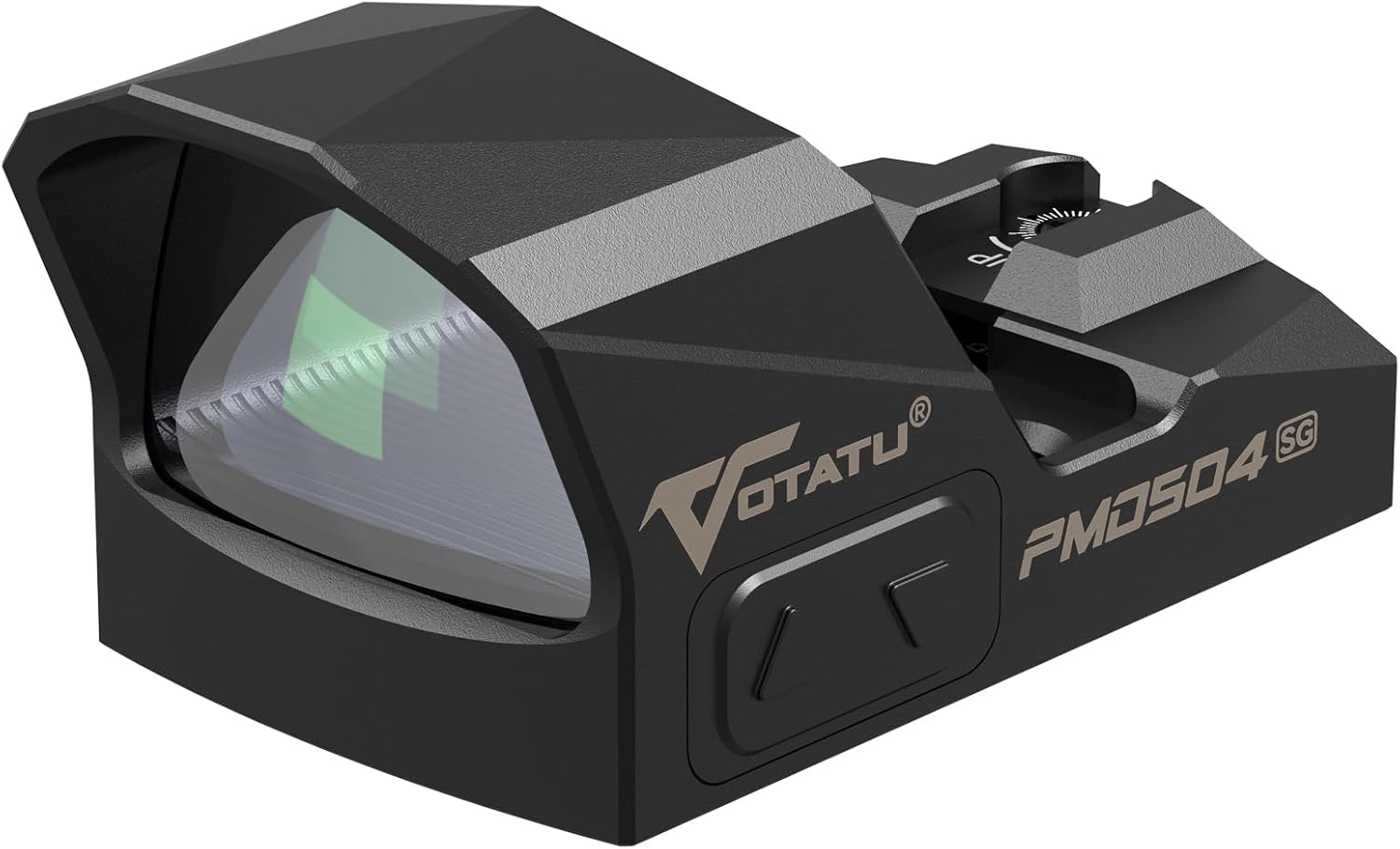 VOTATU PMD504-SG Micro 3 MOA Green Dot Sight Shake Awake Reflex Sight Compatible with RMR Footprint and Picatinny Rail