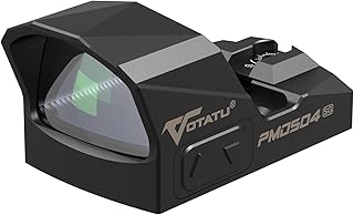 VOTATU PMD504-SG Micro 3 MOA Green Dot Sight Shake Awake Reflex Sight Compatible with RMR Footprint and Picatinny Rail