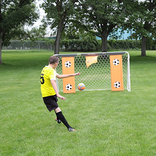 Skywalker Sports 9’ X 5’ Soccer Goal With Practice Banners #TOP2