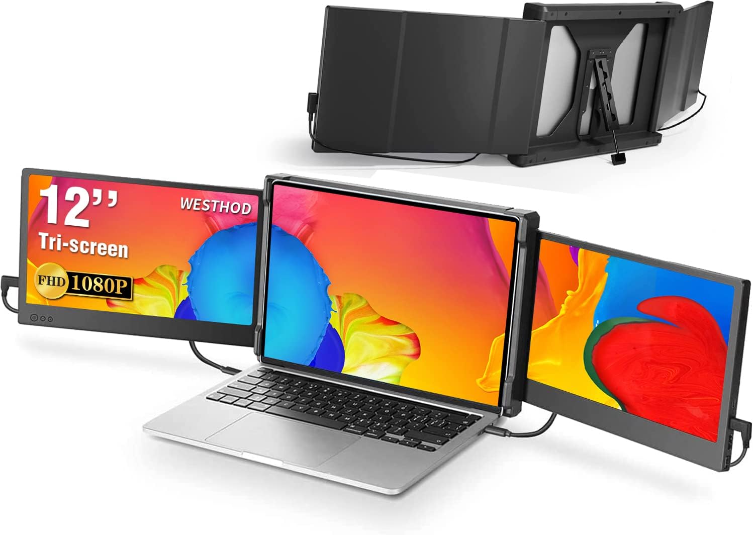 Amazon.com: WESTHOD Laptop Screen Extender, 12'' Portable Monitor for ...