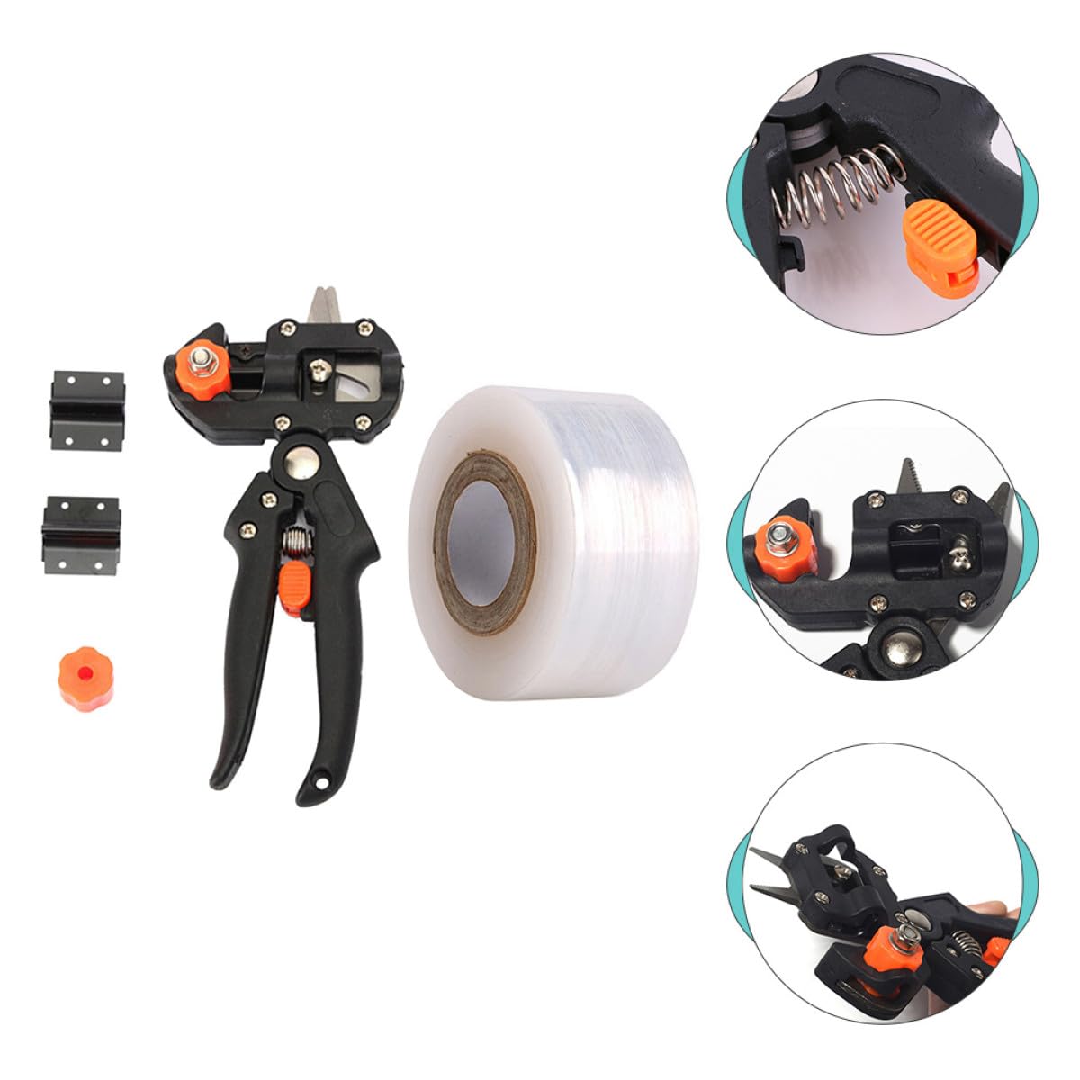 TOYANDONA Set di Forbici da e Lame di Ricambio in Lega Manico Ergonomico Utensile Leggero per Innestare Piante e Alberi da Giardino, per Parchi e Piantagioni