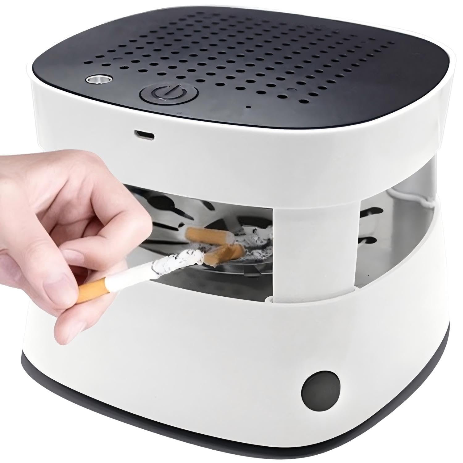 Amazon.co.jp: タバコ煙吸引機 灰皿 空気清浄機 脱臭機 電子ライター