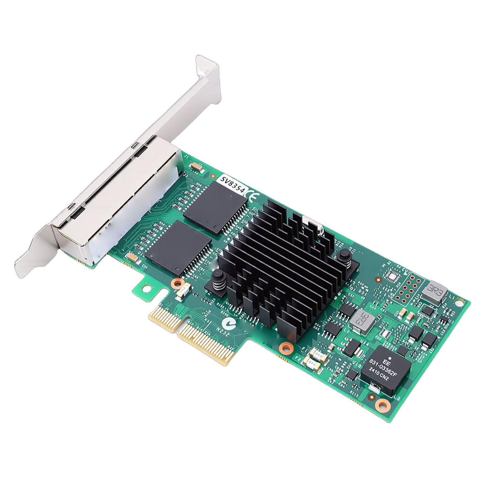 Naroote Scheda di Rete Gigabit PCI Express da 1000 Mbps, Adattatore Ethernet Controller 350AM4, Adattatore Server con Porta RJ45, Ideale per Server e Desktop