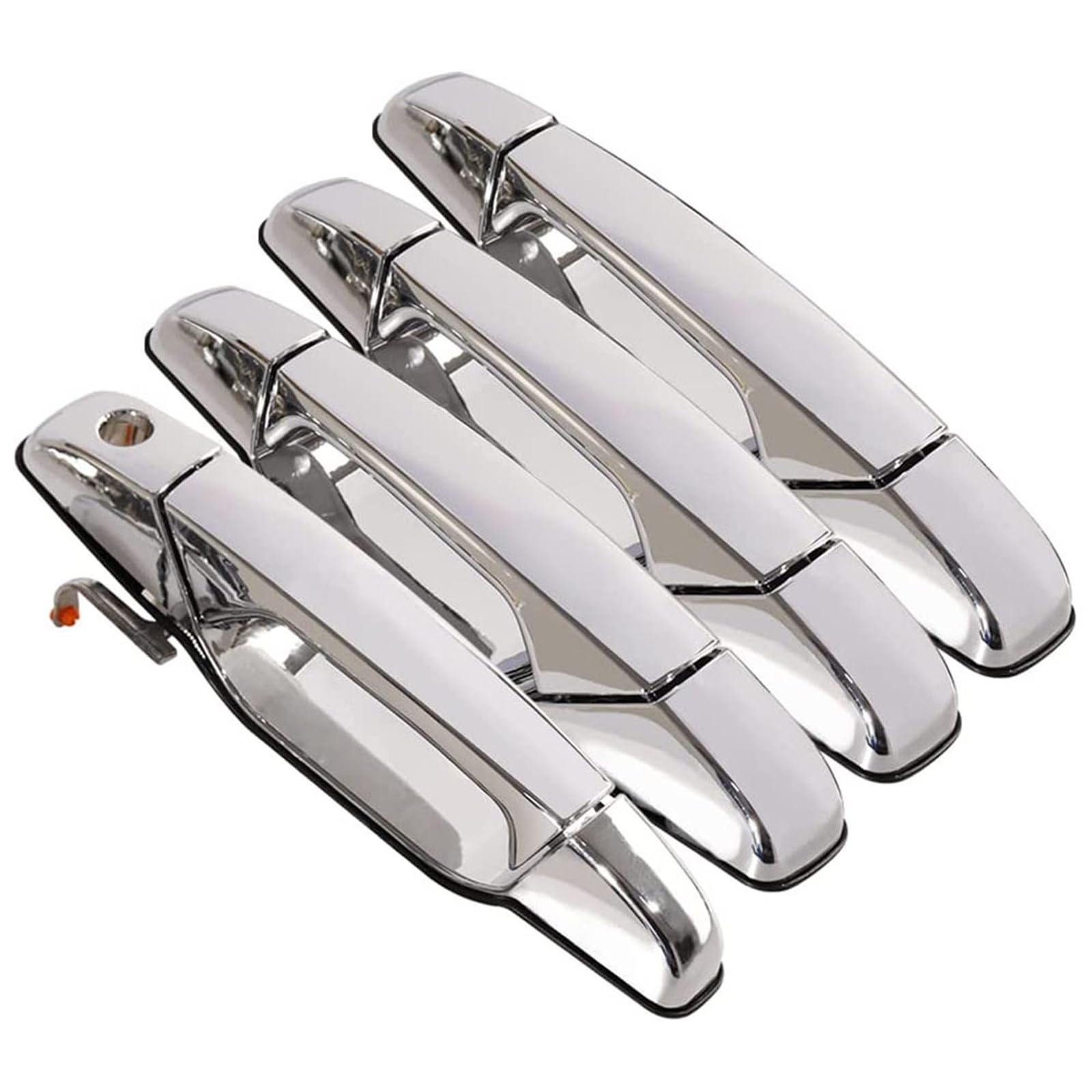 TINGYUS Car Outer Door Handle for Chevrolet for Silverado 2500 3500 for Suburban for Tahoe for Avalanche Front Rear Left Right Exterior Door Handle 25960525(Chrome)