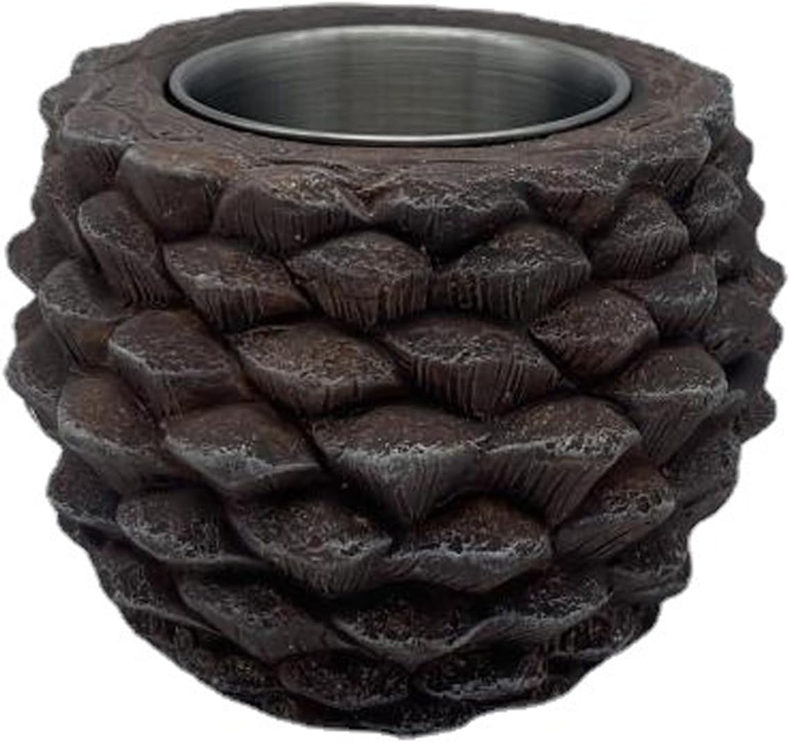 JUOPZKENN Table Top Fire Pit Bowl, Pine Cone Tabletop Fire