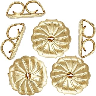 14K Yellow Gold Filled Earring Swirl Backs (Large Size 7.0x7.2mm) w/Anti-Tarnish (6Pcs/3Pairs)