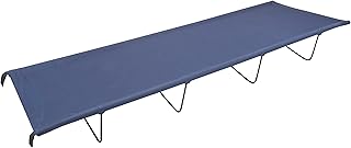 Milestone Camping 20240 4 Leg Folding Camping Bed/Ideal for Fishing, Festivals and Camping/Durable, Lightweight and Easy to Store/Carry Bag Included / H18 x W59 x L180cm