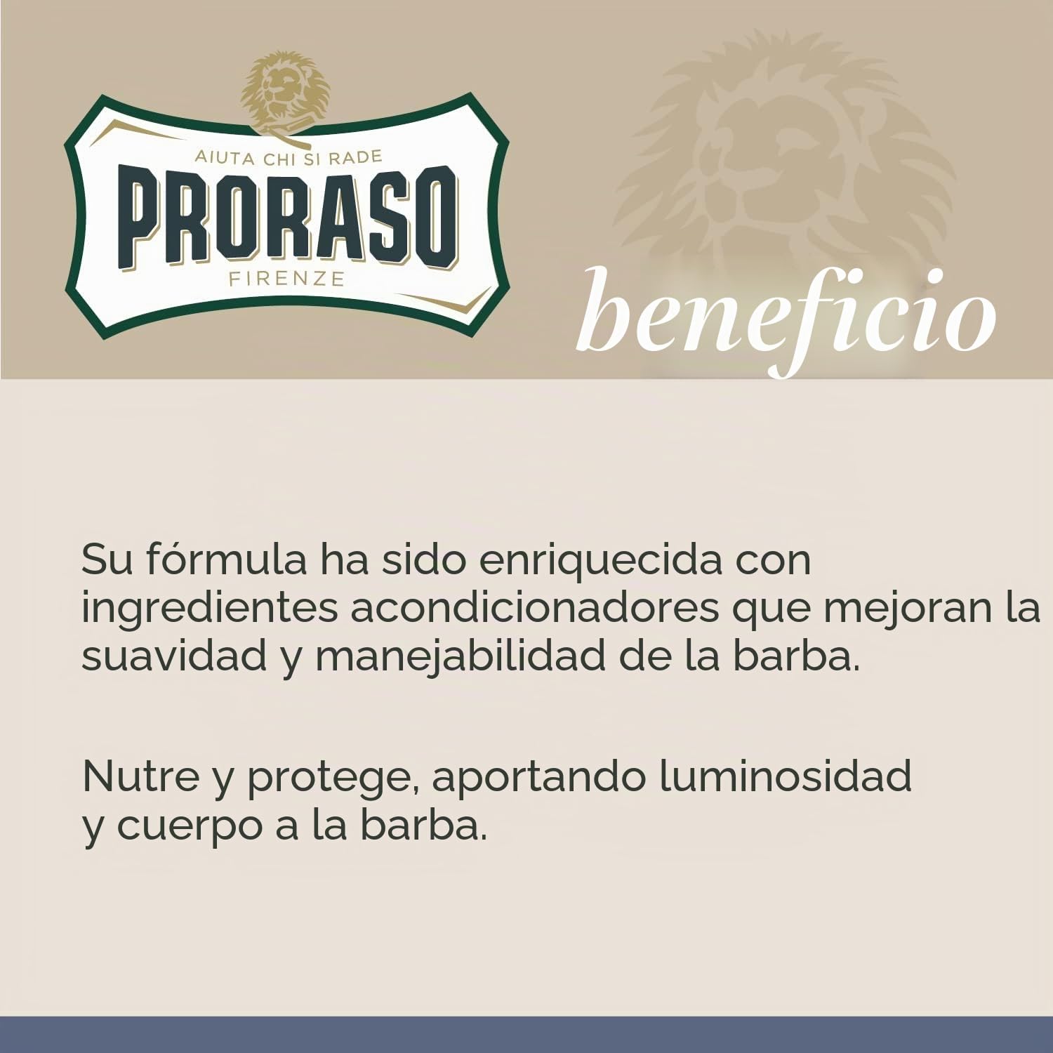 Proraso Bálsamo barba, Azur Lime, 100 ml, bálsamo barba hombre suavizante anti irritaciones, bálsamo para cuidado facial hombre con aroma amaderado