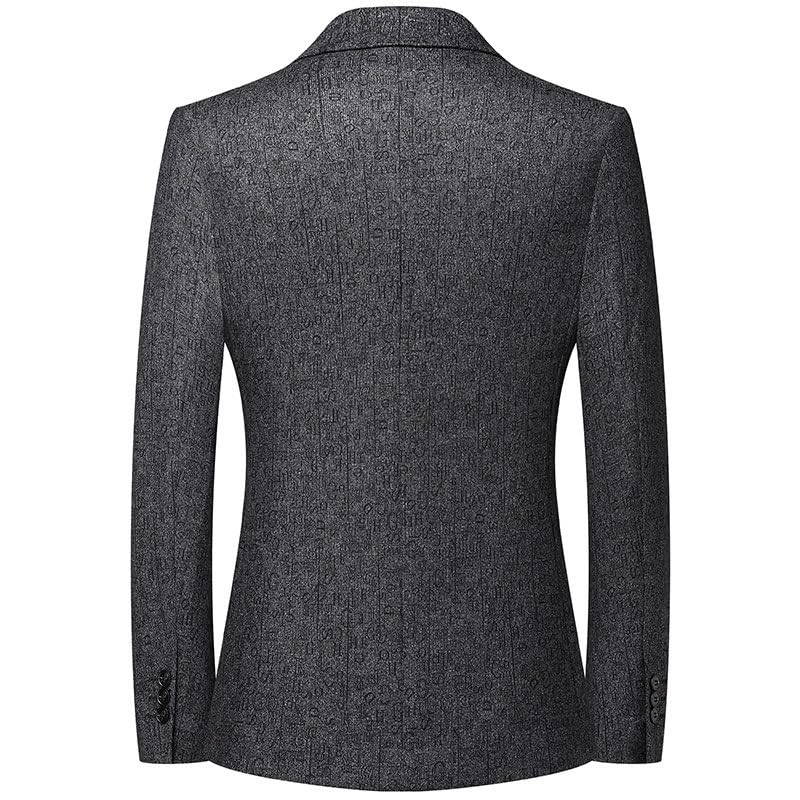 Mens Dark Gray Slim Fit, Two Button Casual Lightweight Jacket, Sport Coat for Daily2