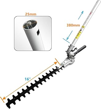 Replacment Parts NO HTA2000 16 Aluminium Hedge Trimmer Attachment Compatible with ego's 56-Volt Lithium-ion Multi Head System OEM PH1400
