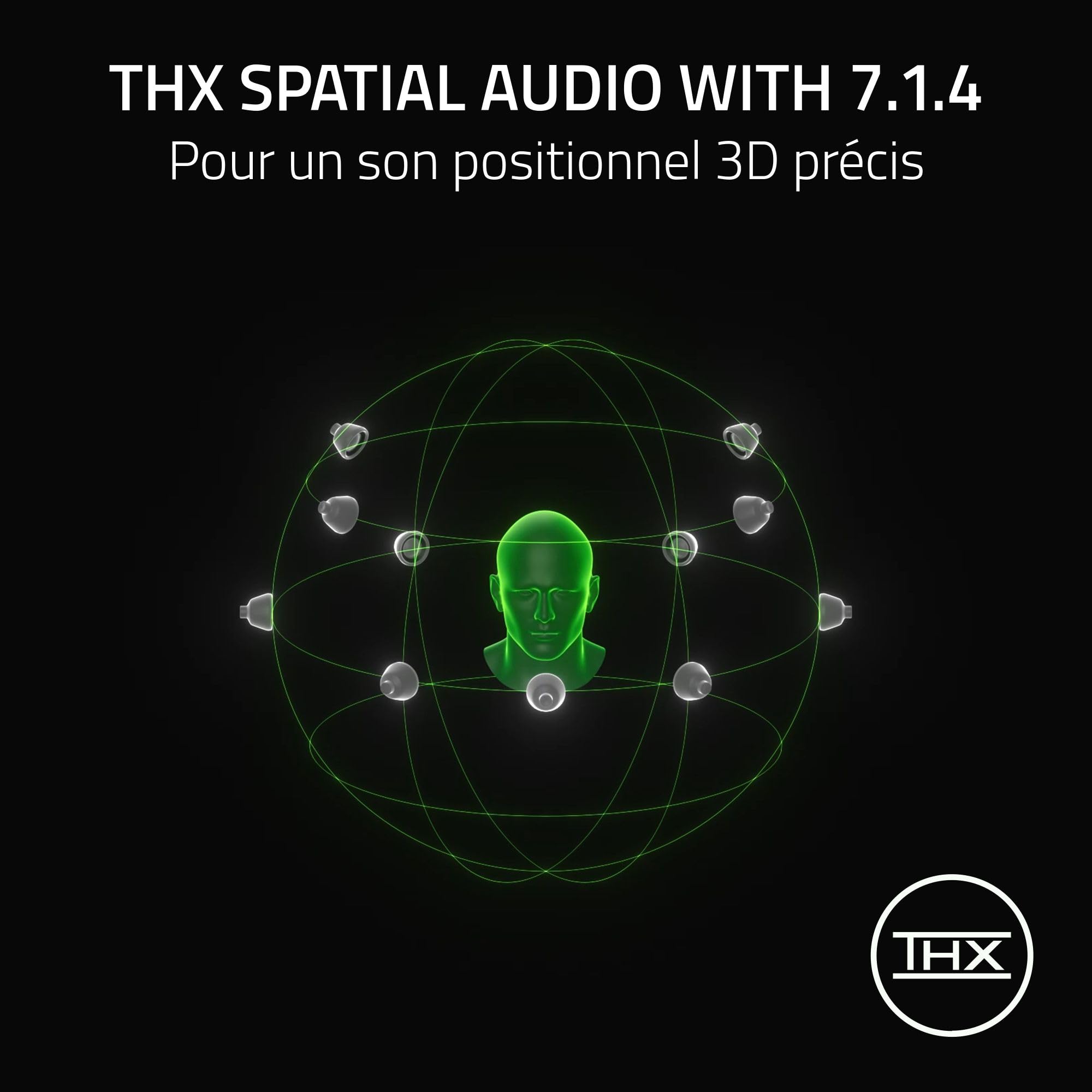 Razer BlackShark V3 - Casque sans Fil pour l’Esport - Haut-parleurs en Titane de 50mm - Micro HyperClear Amovible - THX Spatial Audio - Wireless 2,4Ghz & Bluetooth - Profils FPS - PC/Mac | Blanc