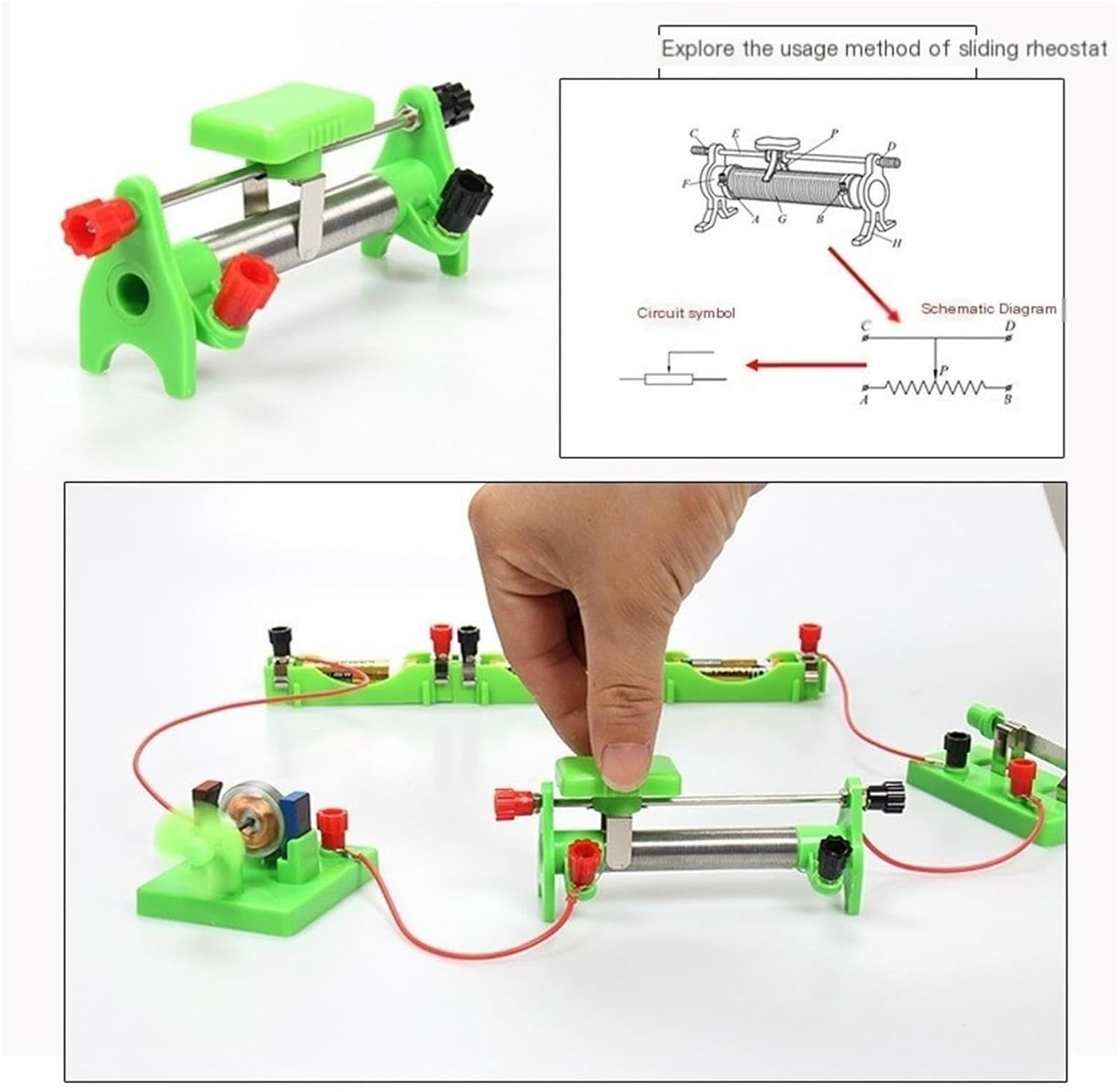 Physik-Elektrizität-Experimentierbox, Schaltkreis, Elektromagnetik-Laborset