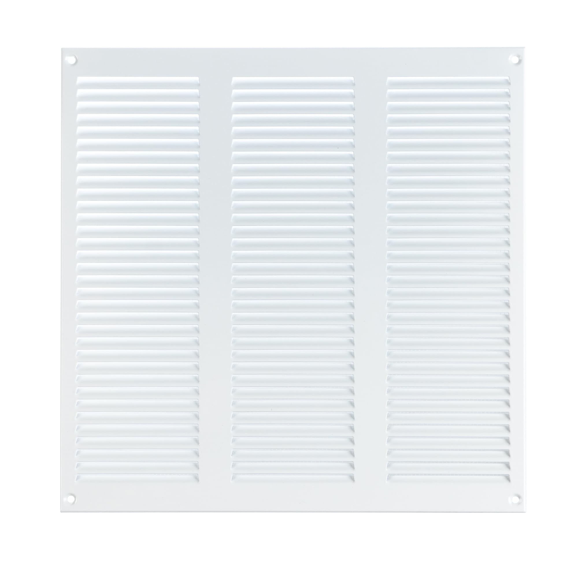 Steinberg14 White 300X300mm Metal Air Vent Cover With Insect Mesh - 12X12 Inch Ventilation Grille - Air Vent Register For Walls And Ceilings - Ventilation Cover For Outdoor And Indoor