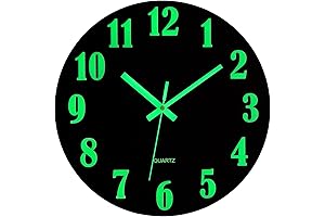 Glow in the Dark Clock: Luminous Timepiece for Nighttime Illumination