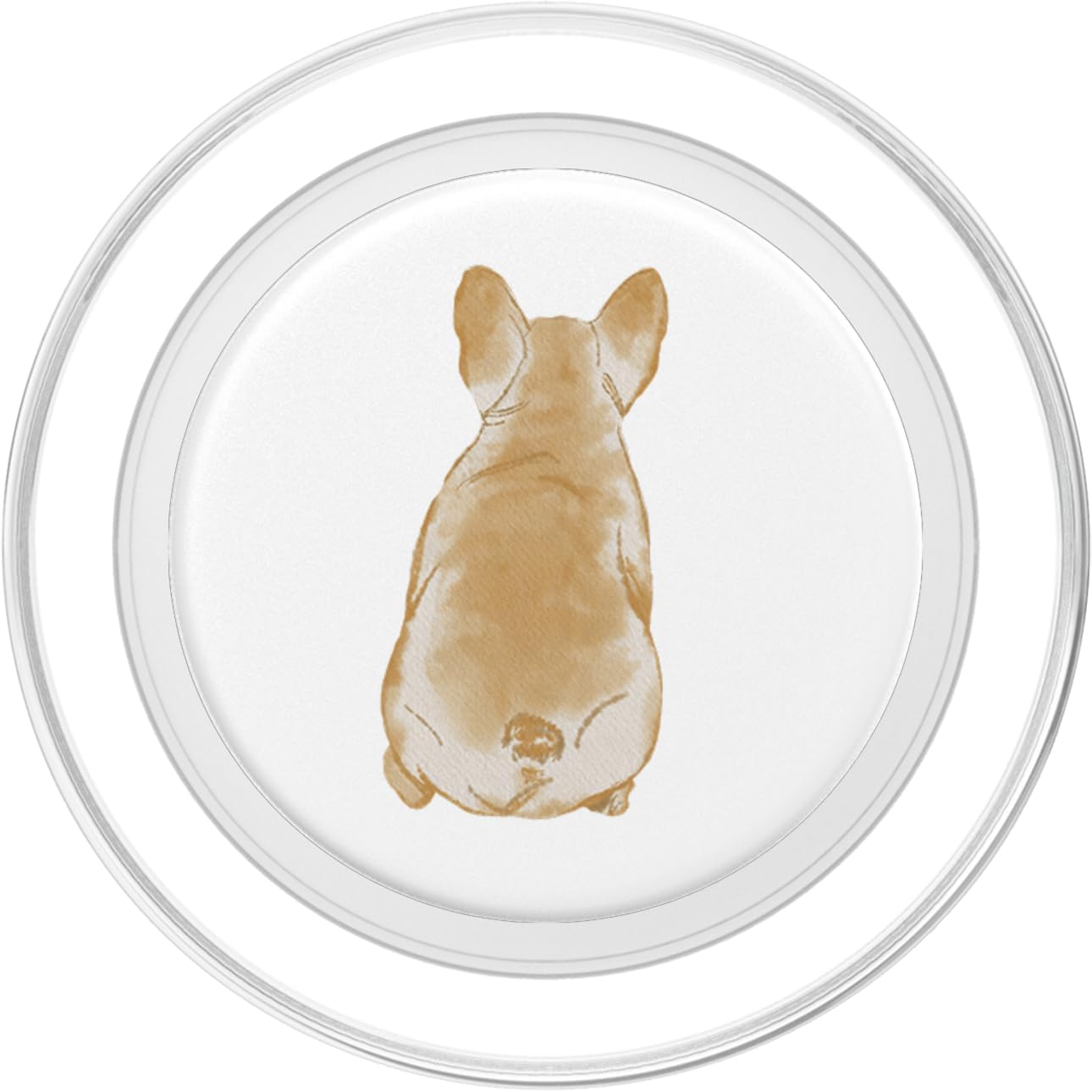 Cream Fawn French Bulldog Watercolor PopSockets Grip and Stand for Phones and Tablets PopSockets MagSafe PopGrip for iPhone