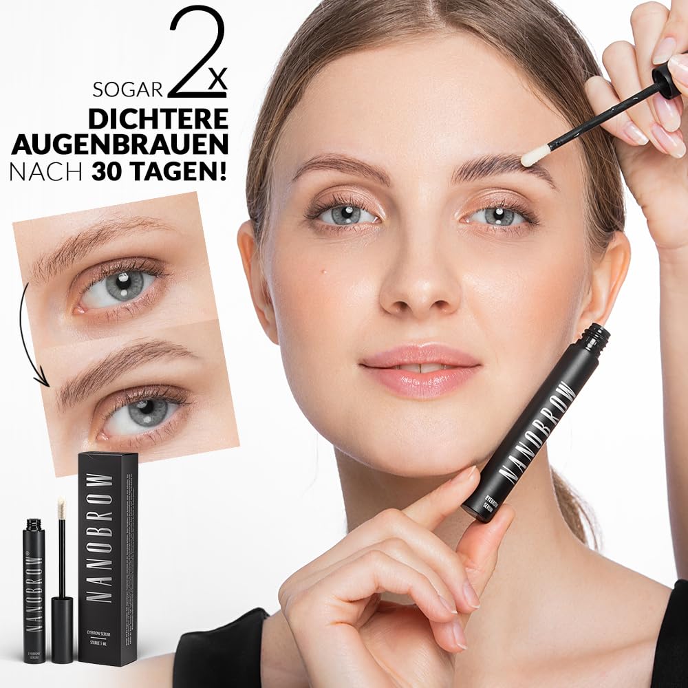 Augenbrauenserum Nanobrow Eyebrow Serum 5ml - Beschleunigung des Augenbrauenwachstums, dichte und starke Augenbrauen