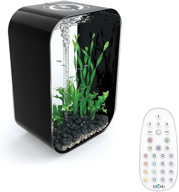 BiOrb Terrarium: 60L Black Aquarium Fish Tank with Multi-Color LED Lighting