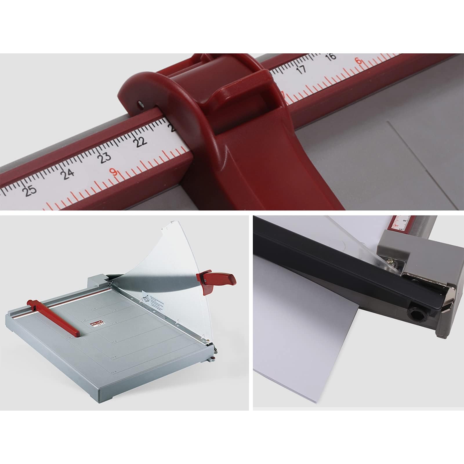 Taglierina professionale per carta resistente, taglierino a ghigliottina da 30,5 cm per foto, cartone, soluzione di precisione per piano di lavoro per ufficio e artigianato