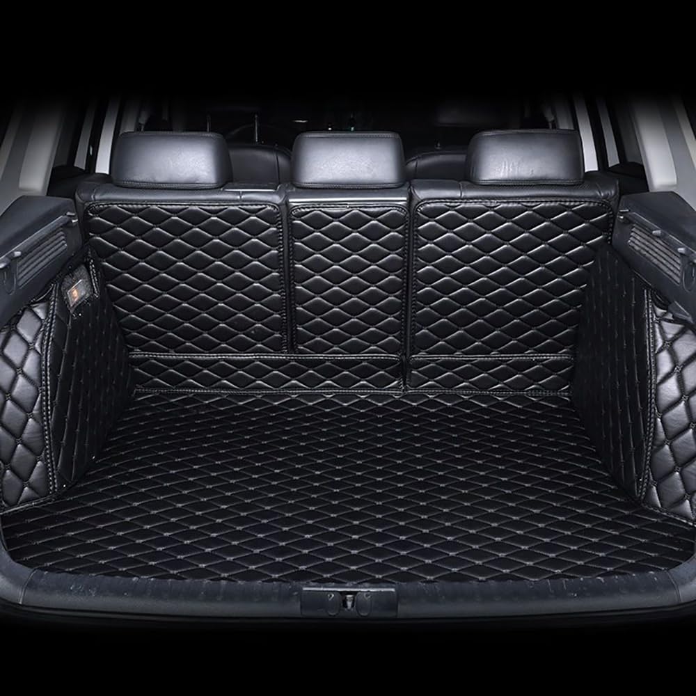 Maßgeschneiderte Modelle Kofferraummatten Vollständige Abdeckung Kofferraum Lederschutzmatte für Cupra UrbanRebel Terramar, Autozubehör, Car Boot Mats,1-Black