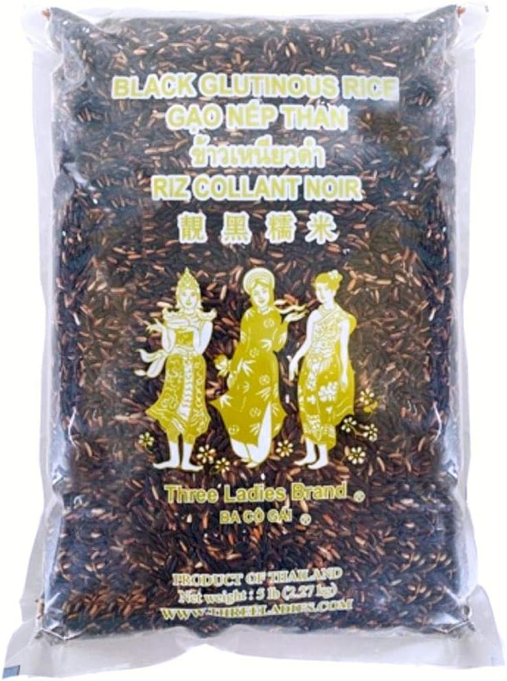 Three Ladies Rice (Black Glutinous Rice, 5 lbs)