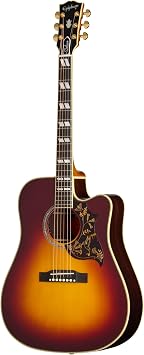 Epiphone Inspired by Gibsom Custom Shop Hummingbird Deluxe EC, Autumn Burst with Case