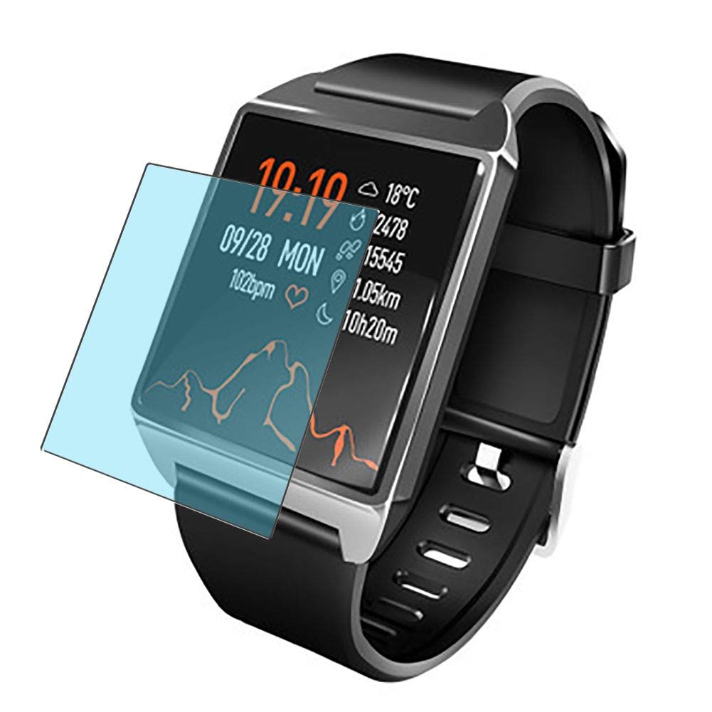 Vaxson 3-Pack Anti Blue Light Screen Protector, compatible with Smartwatch Smart Watch Beaulyn 1.3" 19-W2, Blue Light Blocking Film TPU Guard [ NOT Tempered Glass ]