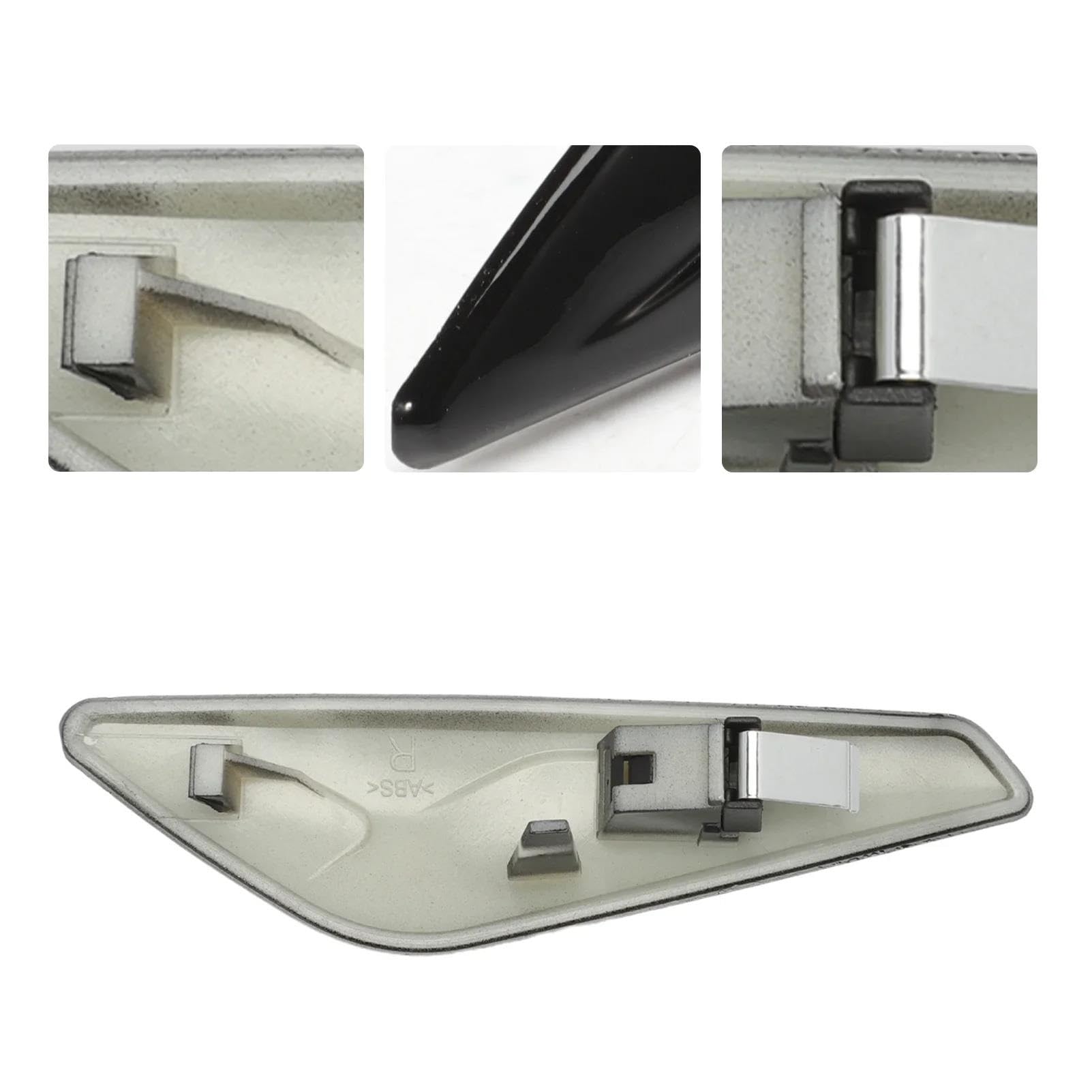luce segnalazione 2 Pezzi Parafango Anteriore Laterale (1 Paio Cromato Nero) Per BMW X3 X4 F25 F26 51117338569 51117338570 luce segnale dinamica