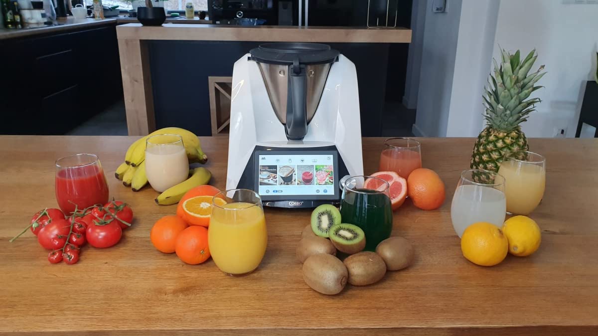 COBBO 7 robot kuchenny, wielofunkcyjny, programy automatyczne, wielofunkcyjny robot kuchenny, kompaktowy, 25 funkcji, zintegrowana waga kuchenna, parowar, wbudowana baza przepisów