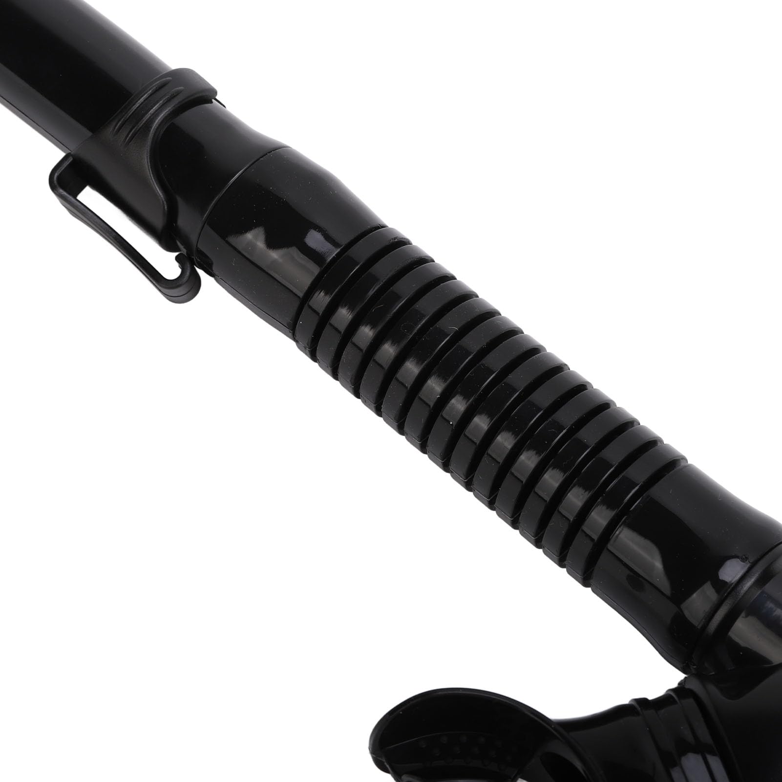 Tubo de Respiración de Buceo Semiseco de Silicona ABS con Válvula de Exhalación para Natación y Snorkel