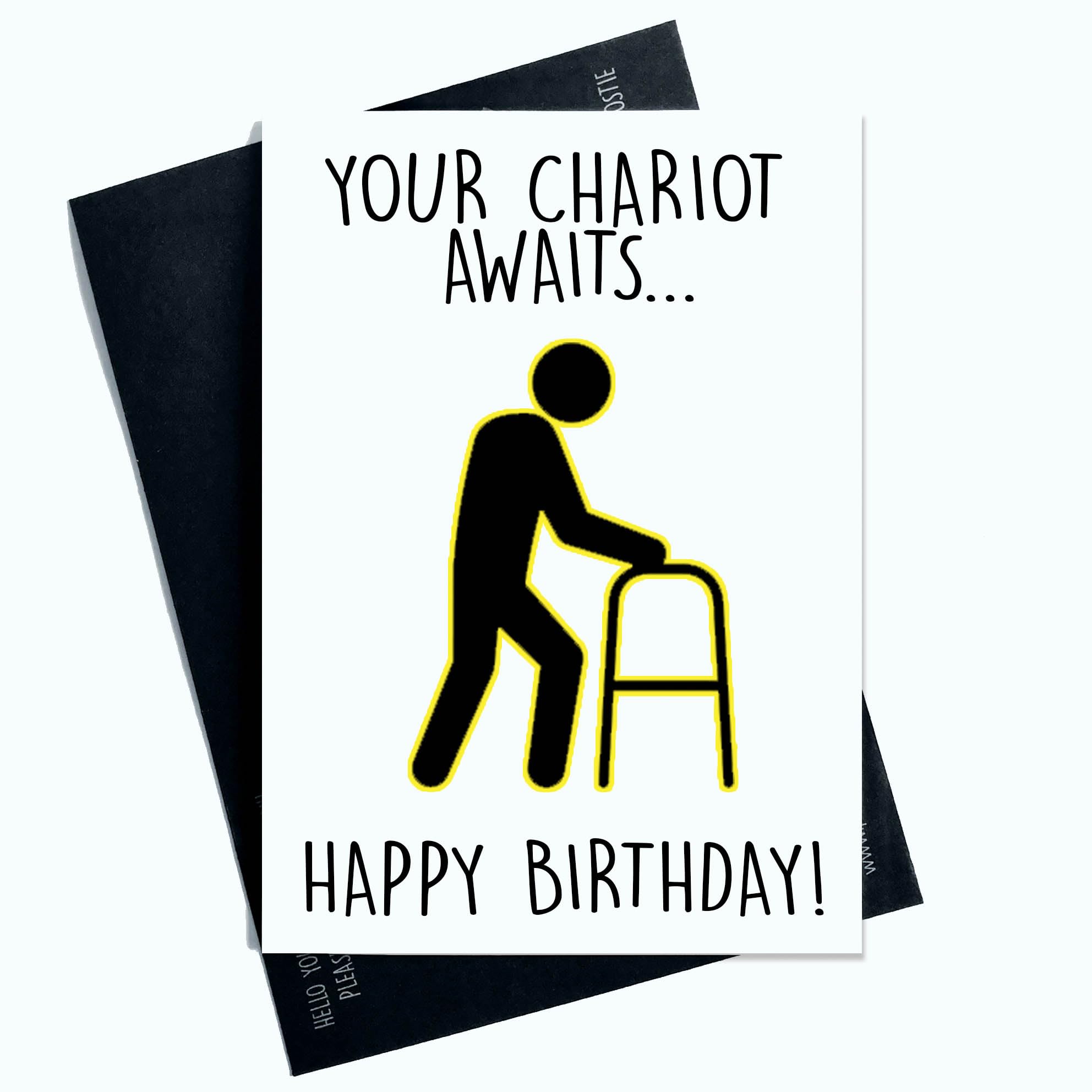 Peachy Antics Funny Birthday Card for Mum Dad 50th 60th 70th 80th 90th 100th Funny Age Joke Happy Birthday Card For Nana Grandad AP116