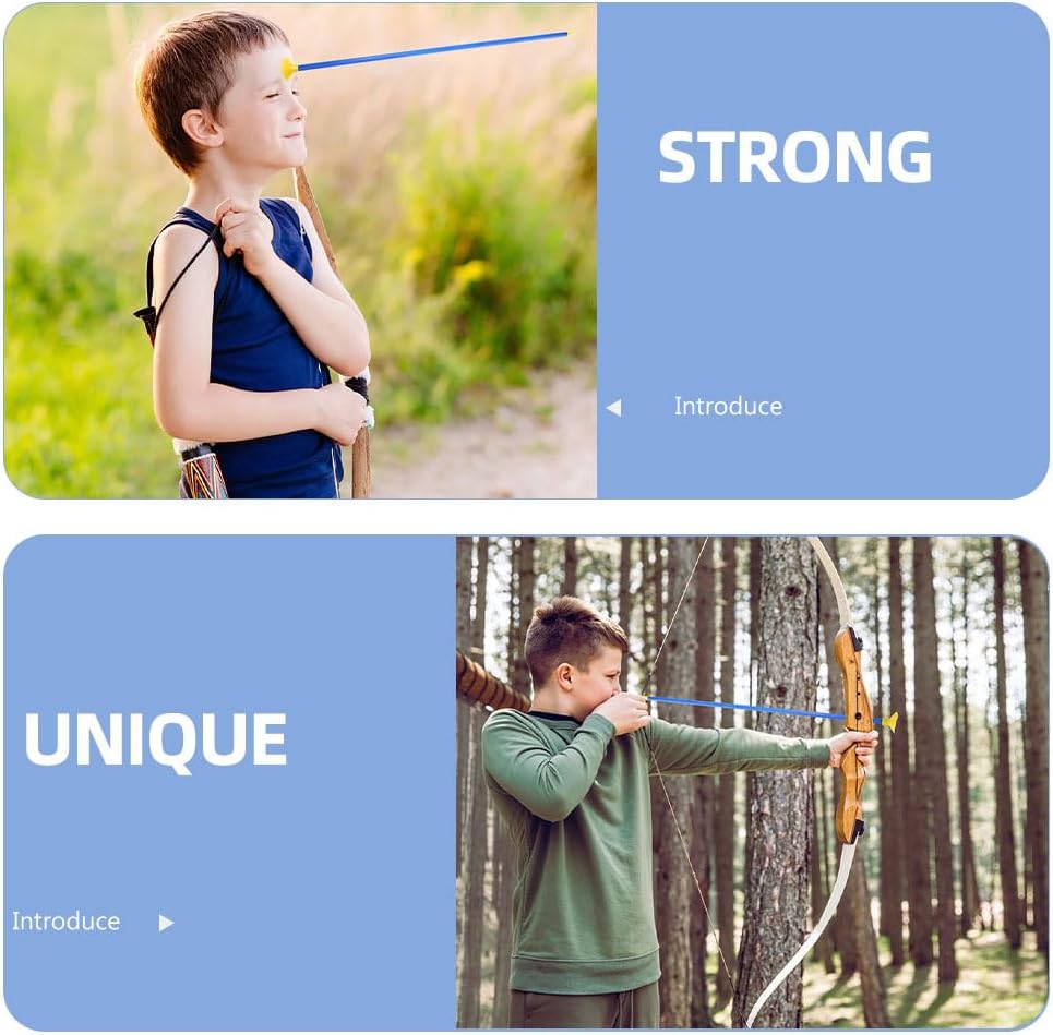 WOONEKY 24Pcs Play Replacement Suction Cup Arrows for Kids Bow Accessories Safe Indoor Outdoor Archery Target Practice Durable Plastic 16.53In
