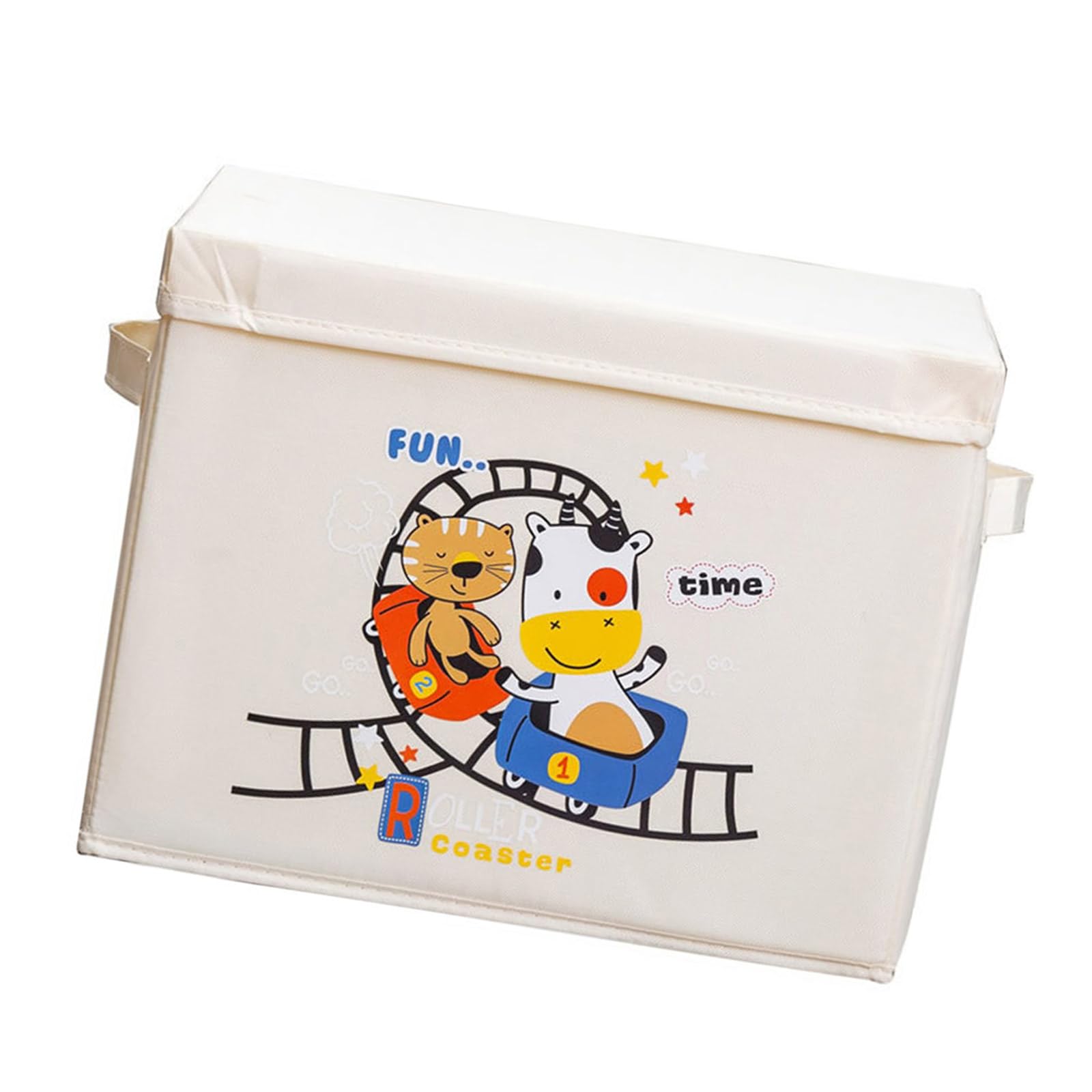 APGLSXY Portable Childrens Foldable Toy Box Organizers Kids Room Organization Storage Solution for Nursery Cubes Shelves Foldable Toy Box with Handles