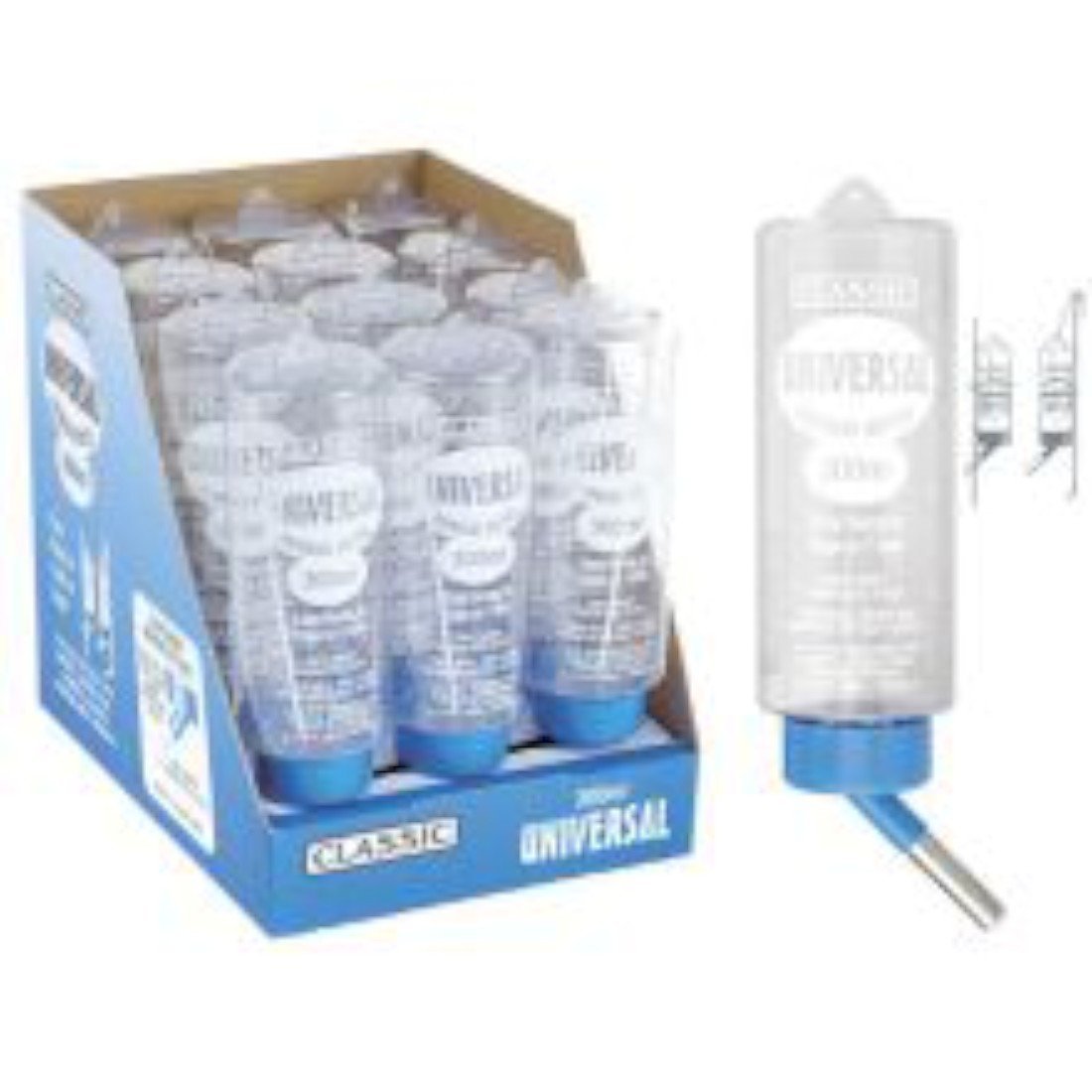 Beeztees Classic Universal Drinking Bottle 300ml X 12 Packs