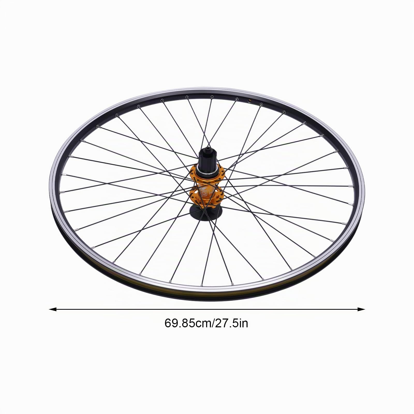 Juego de ruedas para bicicleta de montaña de 27,5 pulgadas (rueda delantera y trasera) con freno de disco, para cassettes de 7-12 marchas, capacidad de carga de 200 kg