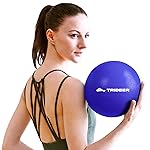 Trideer 9-Inch Pilates Ball, Small Exercise Ball for Yoga, Core Training, Physical Therapy, Balance, Stability and Stretching Pilates Equipment with Inflation Straw