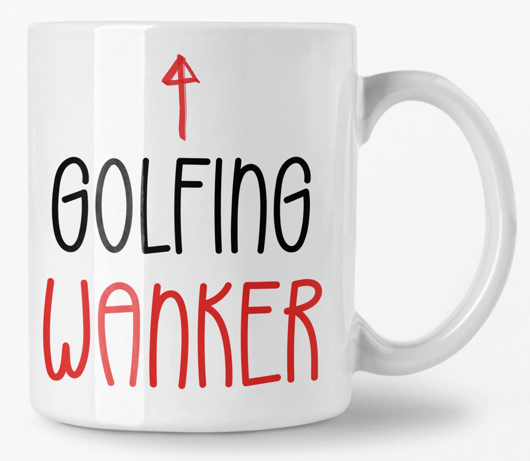 Golfing Wanker Design Rude Offensive Adult Humour Coffee Mug