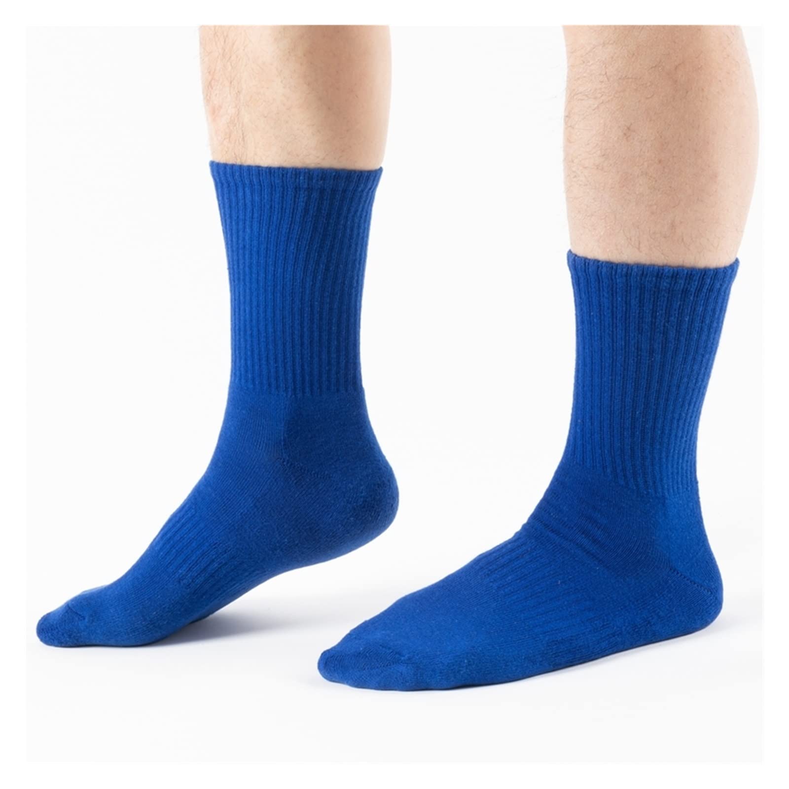 Calzini per Uomini Cotone Sport Equipaggio Calzini Atletici (5 Paia/Lotto) US 7.5-12 (Color : 3, Size : US(7.5-12) EU(40-45))