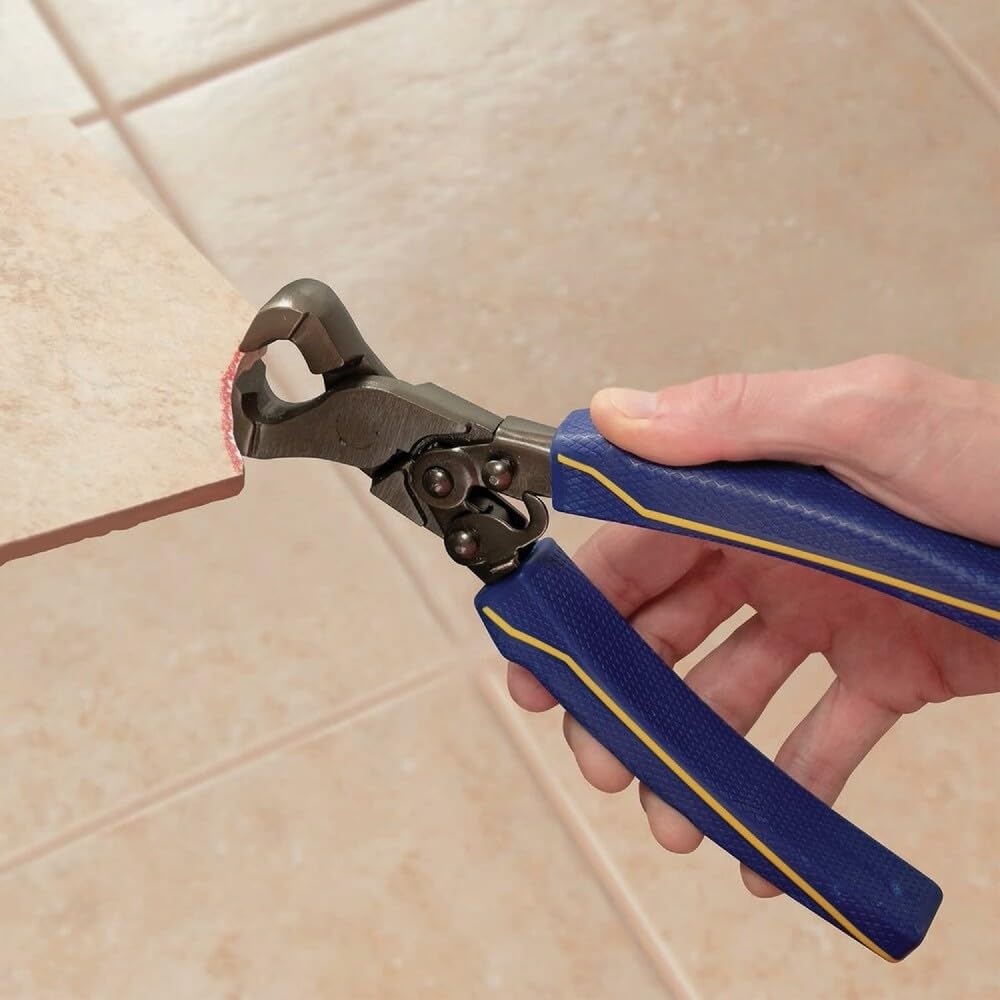 QEP Alicates para azulejos compuesto de 9 pulgadas con puntas de carburo de tungsteno para todo tipo de azulejos de hasta 1/4 pulgadas. Grueso