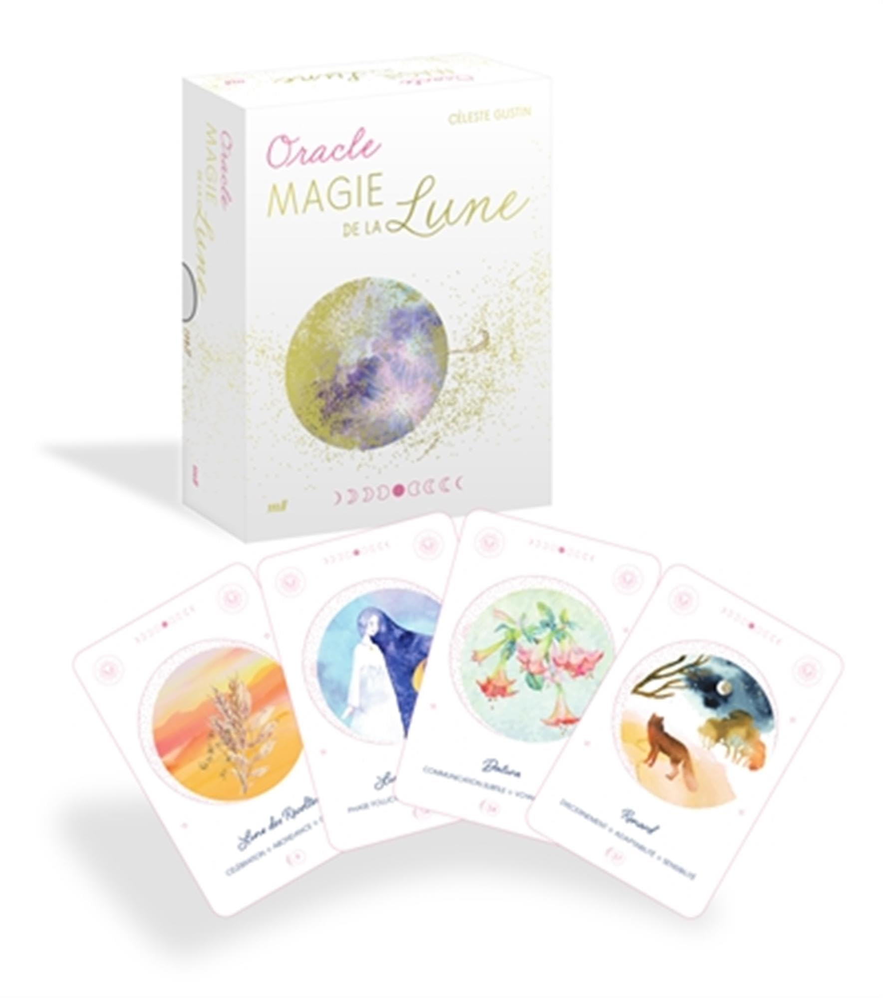 Oracle - Magie de la Lune (format poche): avec 44 cartes et un livre pour votre parcours de vie et votre équilibre intérieur