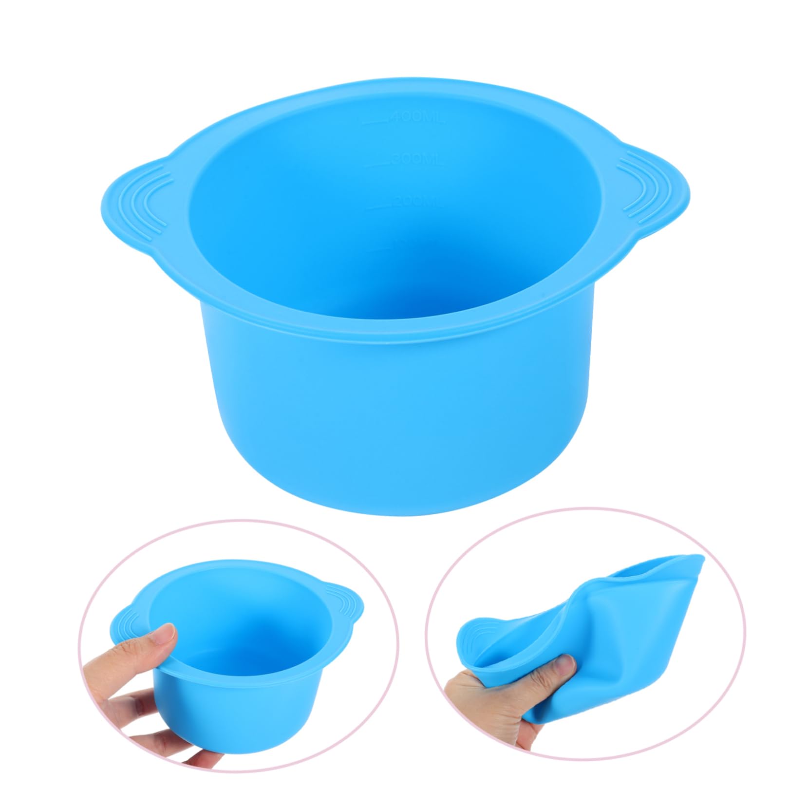 FRCOLOR 5pezzi Ciotola Silicone Per Scaldacera Resistente Temperature Per Depilazione Facile e Sostituzione Per Per Depilazione