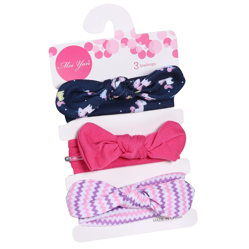 SYGA 3 Pcs Baby Headband Cotton Bow Stretchable Hairband for Newborn Infant Toddlers Kids 0-3 Year(Blue) (B09H2761RY) Amazon Price History, Amazon Price Tracker